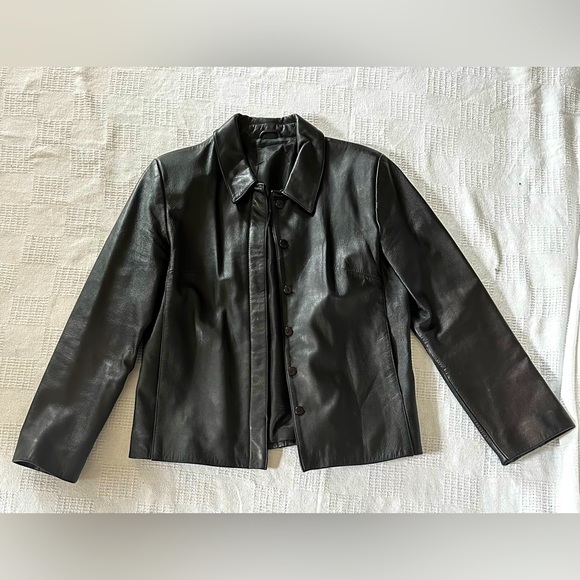 Womens Keanu Faux Leather Jacket - Picture 1 of 4
